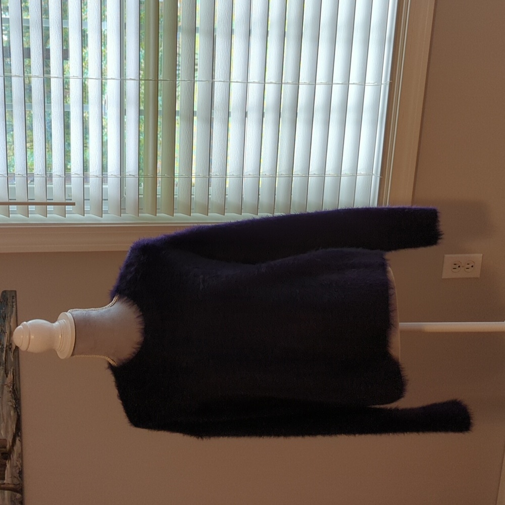 Faux fur sweater